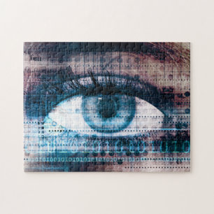 Puzzle Innovación tecnológica con ojos electrónicos