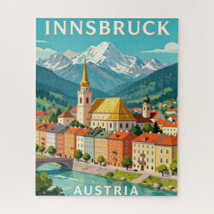Puzzle Innsbruck Austria Viajes Vistas de Montaña