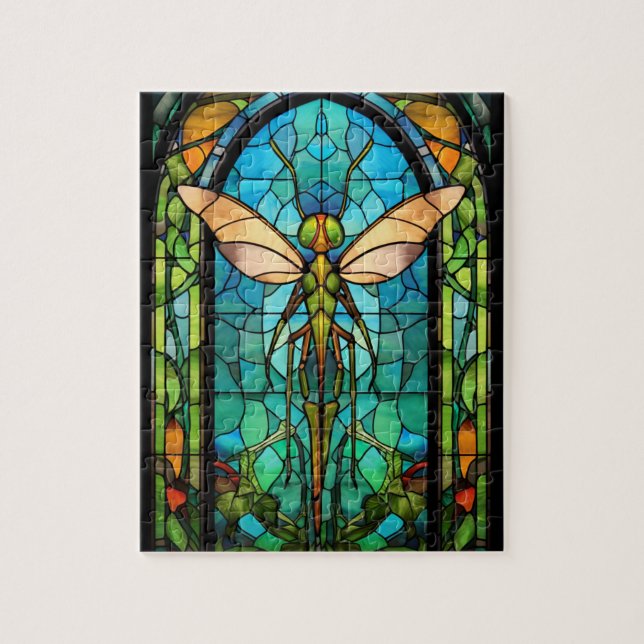 Puzzle Insectos de vidrio manchado (Vertical)