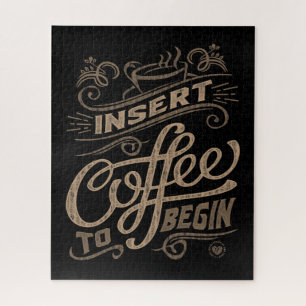 Puzzle Insertar Café Para Comenzar