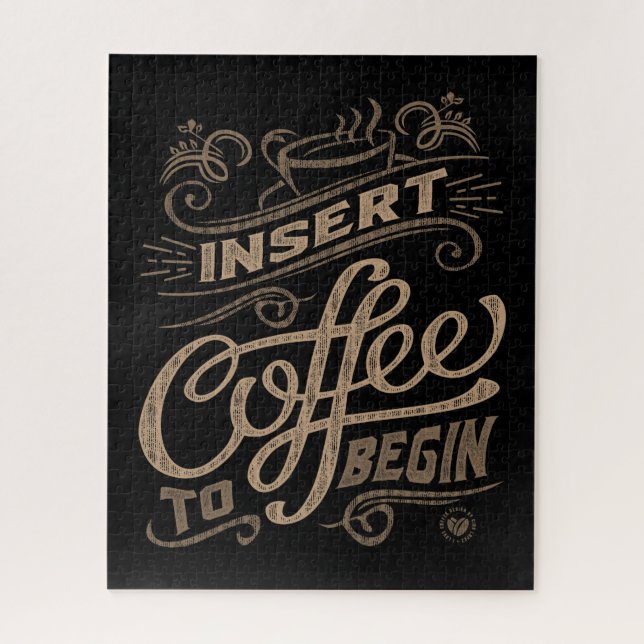 Puzzle Insertar Café Para Comenzar (Vertical)