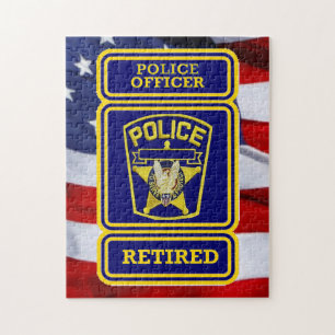 Puzzle Insignia retirada de oficial de policía
