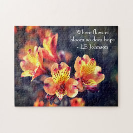 Puzzle Inspiración botánica de Lily peruana