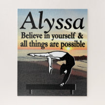 INSPIRACIÓN DE GIMNAST BALANCE BEAM PERSONALIZADO 
