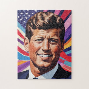 Puzzle Inspiración motivacional de JFK John F. Kennedy