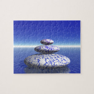 Puzzle Inspiración púrpura azul de la paz del amor del