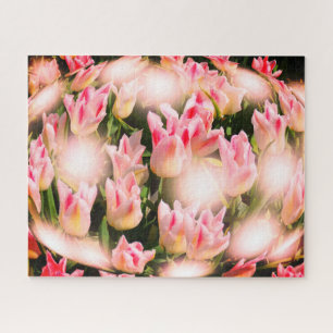 Puzzle inspiraciones de tulipanes arte floral