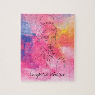 Puzzle Inspirar a otras bellas mujeres Personalizado de a