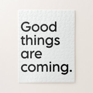 Puzzle Inspirational Positivity Quote Black and White