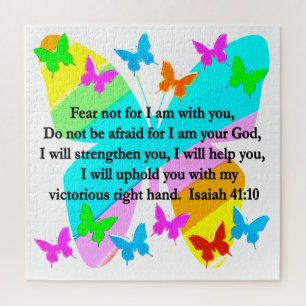 PUZZLE INSPIRING ISAIAH 41:10 DISEÑO VERSO BIBLIA