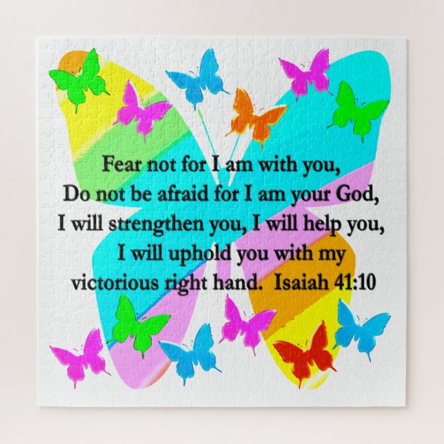 PUZZLE INSPIRING ISAIAH 41:10 DISEÑO VERSO BIBLIA (Vertical)