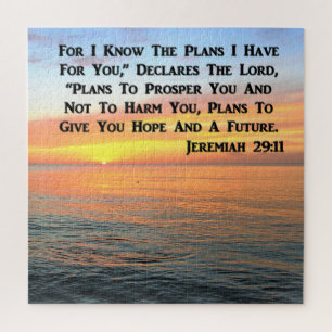 PUZZLE INSPIRING JEREMIAH 29:11 SUNRISE