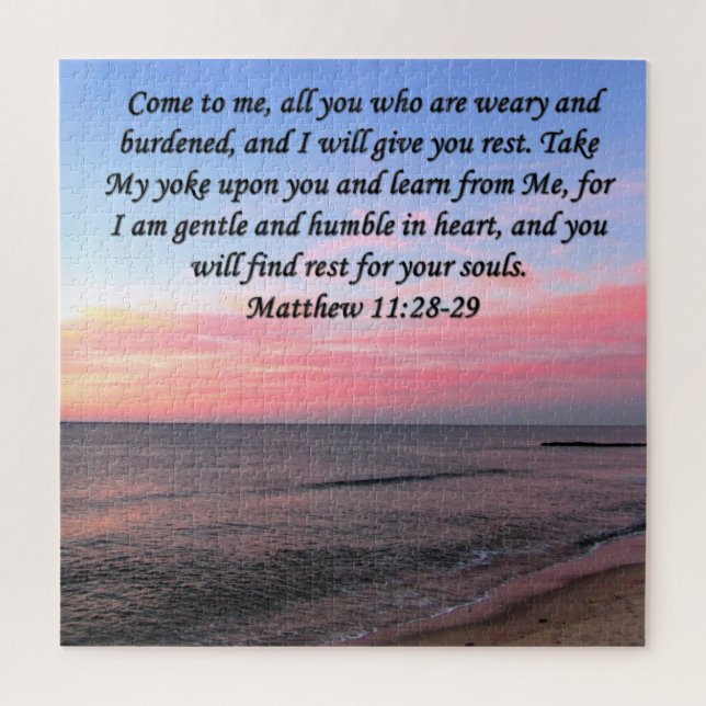 PUZZLE INSPIRING MATTHEW 28 OCEAN FOTO DESIGN (Vertical)