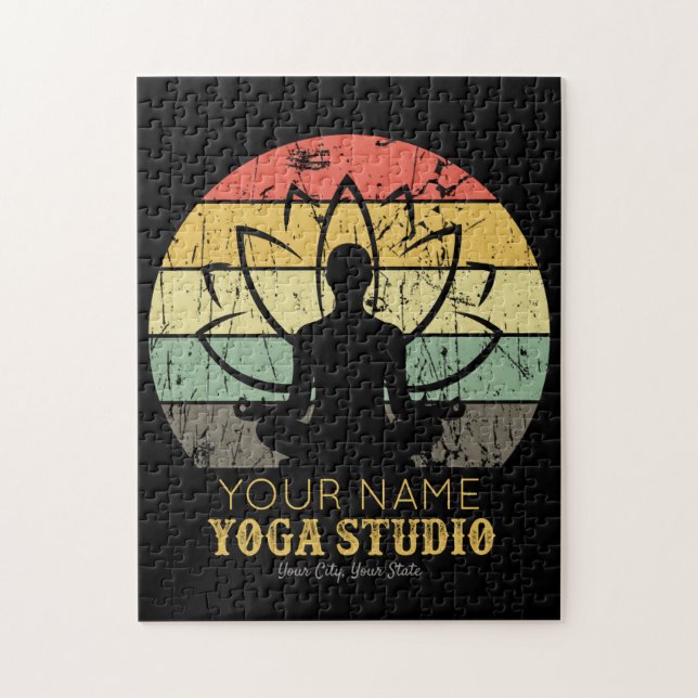 Puzzle Instructor de fitness personalizado de Yoga Studio (Vertical)
