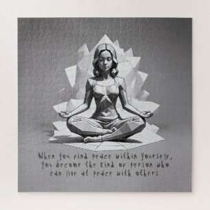Puzzle Instructor de Meditación de Yoga Reiki Master Lotu