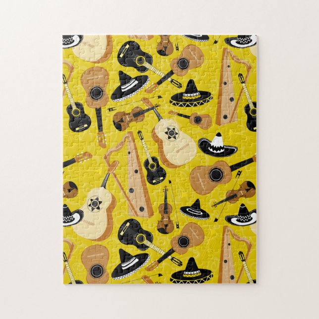 Puzzle Instrumentos de banda de Mariachi (Vertical)