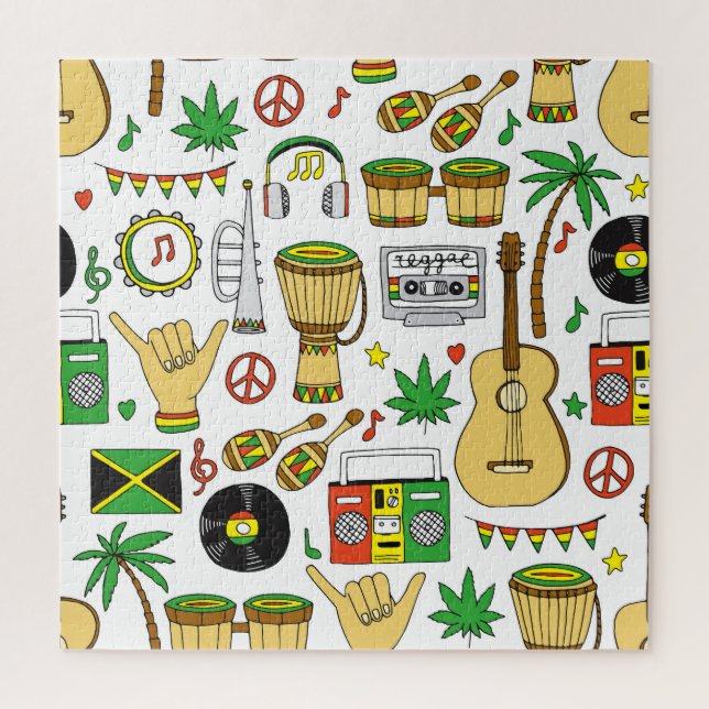 Puzzle Instrumentos musicales: fondo transparente del reg (Vertical)