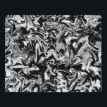 Puzzle Intensidad en el resumen Minimalista blanco y negr<br><div class="desc">Diseñé esta moderna obra de arte abstracta de estilo minimalista marbleizado en blanco y negro. Representa el sentimiento de intensa angustia. Intensidad en blanco y negro,  arte digital 2019.</div>