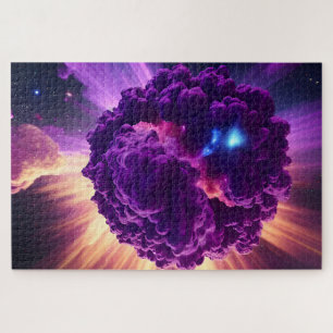 Puzzle Interestelar Muy Púrpura Ciencia Ficción Universo
