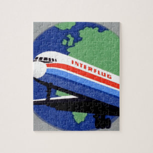 Puzzle INTERFLUG - Aerolínea nacional de DDR, Alemania Or