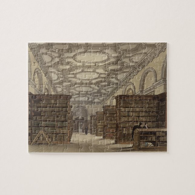 Puzzle Interior de la biblioteca pública, Cambridge, de (Horizontal)
