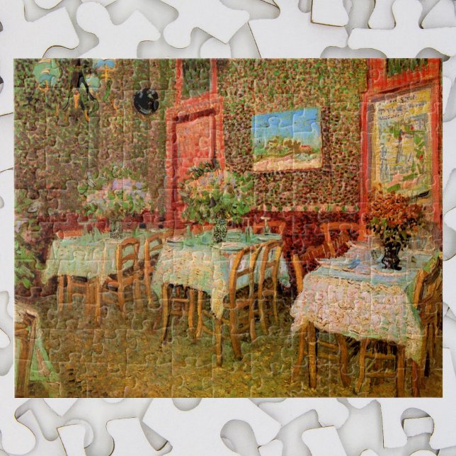 Puzzle Interior de un restaurante de Vincent van Gogh (Subido por el creador)