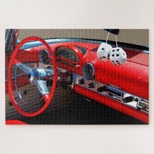 Puzzle Interior del coche clásico