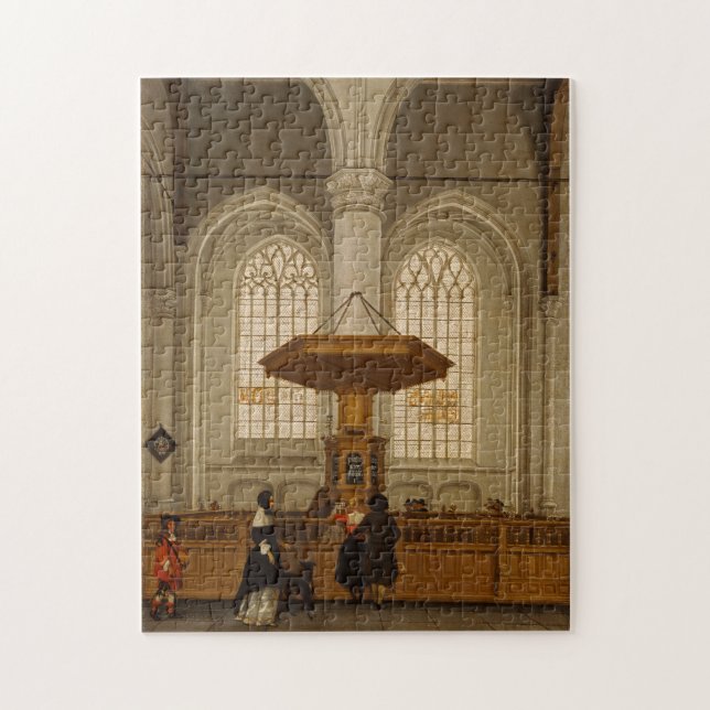 Puzzle Interior del Laurenskerk en Rotterdam, 1662 (Vertical)