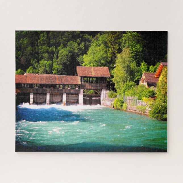 Puzzle Interlaken en Suiza (Horizontal)