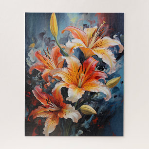 Puzzle Interpretación del aceite de un Bouquet de Lilies