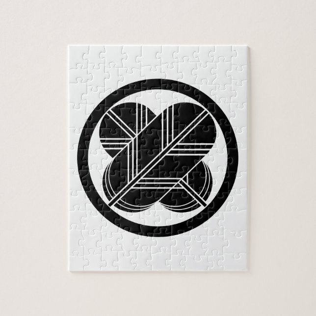 Puzzle Intersección de plumas de halcón con el pie en cír (Vertical)