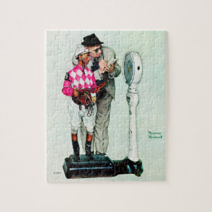 Puzzle Intervención de Norman Rockwell en jockey