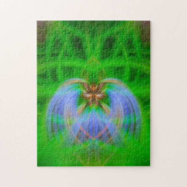Puzzle Intrincación verde (Vertical)