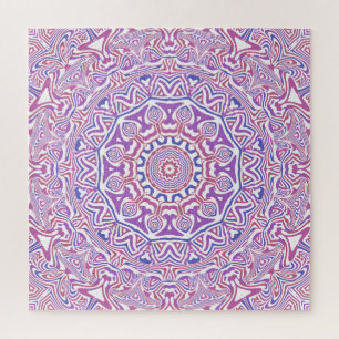 Puzzle Intrincado Audaz Groovy Boho Hippie Abstracto Mand