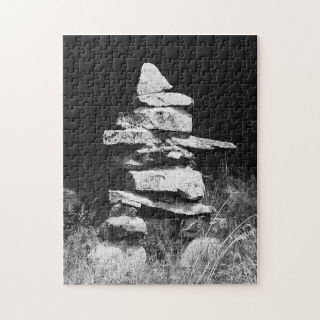 Puzzle Inukshuk - figura de piedra del hombre (Vertical)