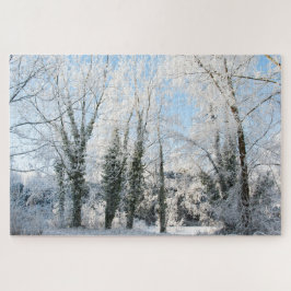 Puzzle Invierno de árboles de nieve, 1014 piezas rompecab