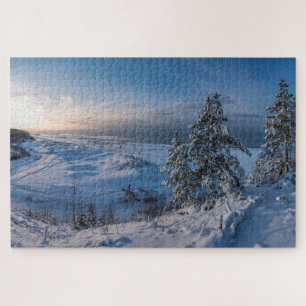 Puzzle Invierno de nieve Costa del Mar Báltico