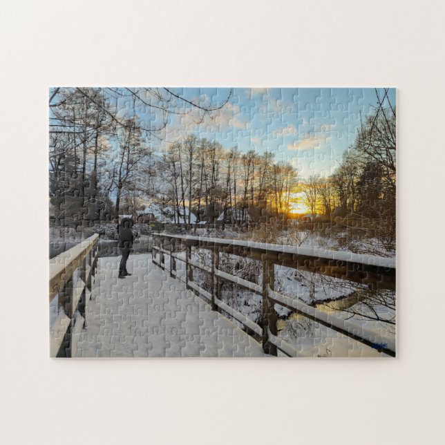 Puzzle “Invierno en Bispingen" (Horizontal)