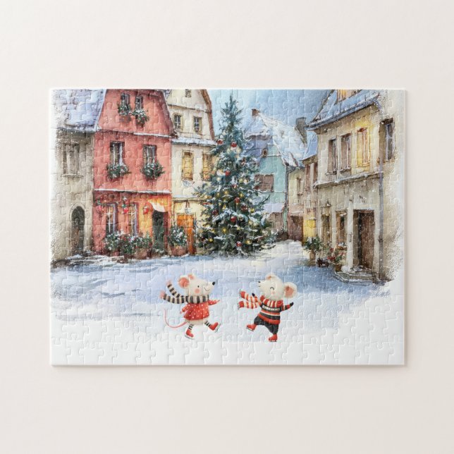 Puzzle Invierno en Mice Town (Horizontal)