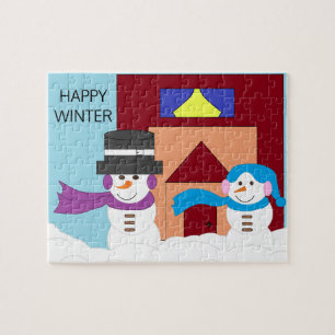 Puzzle Invierno nevado: