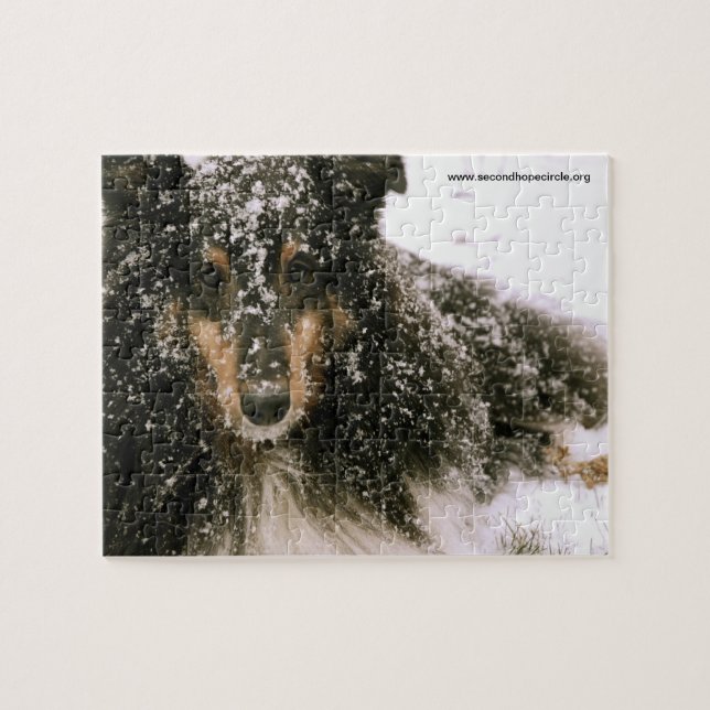 Puzzle Invierno Sheltie (Horizontal)