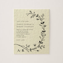 Invitación a la boda moderna de Vine Scroll