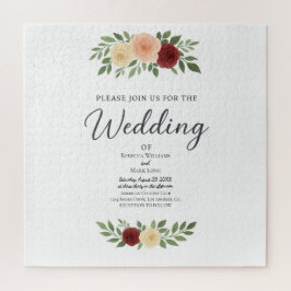 Puzzle Invitación a matrimonio de fotografía simple super