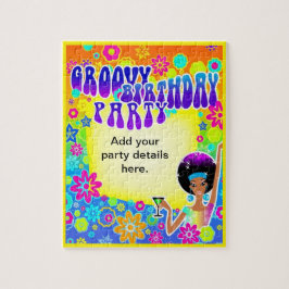 Puzzle Invitación de cumpleaños a Groovy