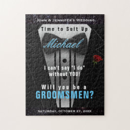 Puzzle Invitación de Fun Groomsmen