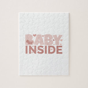Puzzle Invitación del embarazo Bebé dentro del feto emb