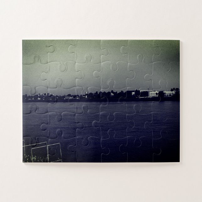 Puzzle Irak Bagdad río Éufrates vintage (Horizontal)