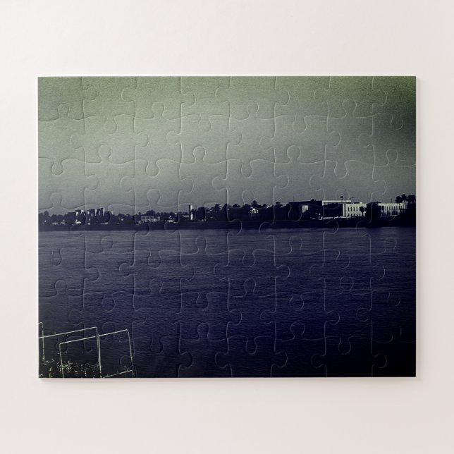 Puzzle Irak vintage Bagdad río Éufrates (Horizontal)