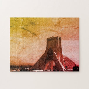 Puzzle Irán antiguo Teherán Plaza Azadi