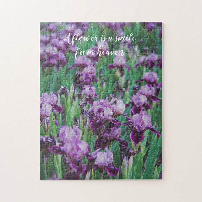 Puzzle Iris morado (Vertical)
